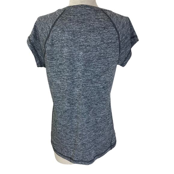 Women's V-neck Workout T-shirt short sleeve gray heather size medium, Ideology - Picture 4 of 5
